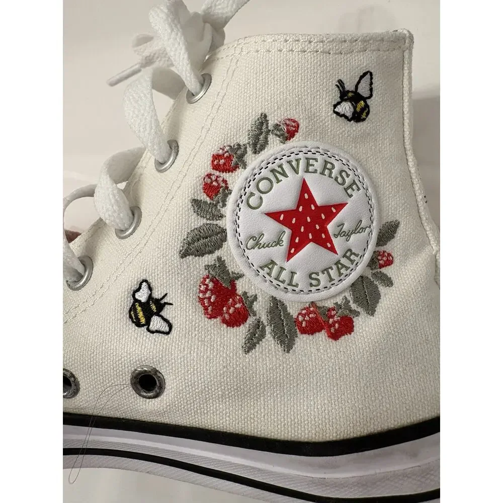 Converse Chuck Taylor All Star Berries And Bees High-Top Sneaker Size Youth 3